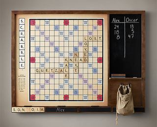 Illustration for article titled Giant Wall Scrabble Lets Everyone See What a Terrible Speller You Are